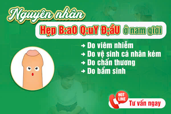 GIẢI MÃ NGUYÊN NHÂN HẸP BAO QUY ĐẦU Ở NAM GIỚI TỪ A-Z