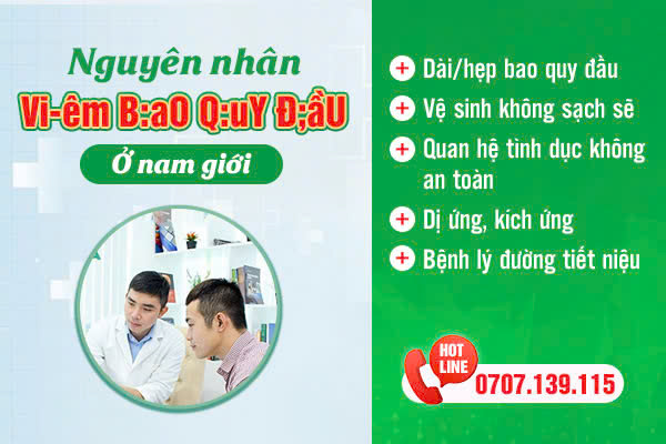06 NGUYÊN NHÂN VIÊM BAO QUY ĐẦU THƯỜNG GẶP NHƯNG ÍT NGƯỜI BIẾT